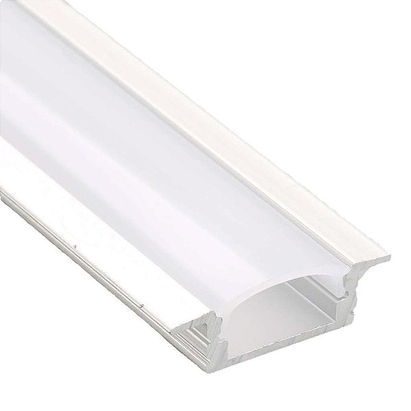 PERFIL LED EMBUTIR  3 METROS 22 X 12MM BRANCO FOSCO LUMANTI