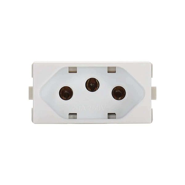 MODULO SLEEK TOMADA 2P+T 20A-250V BRANCO MARGIRIUS