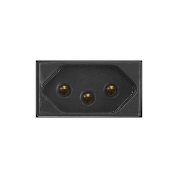 Módulo de tomada 2P+T 10A/250V Grafite