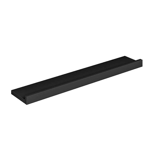 PRATILEIRA PORTA QUADRO 10 X 60CM PRETO FIXACAO INVISIVEL MULTIVISAO