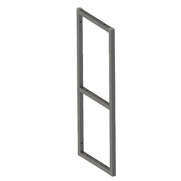 SUPORTE INDUSTRIAL MODULARE 2 NIVEIS 29,4 X 71 X 2,0 CM PRETO MULTIVISAO