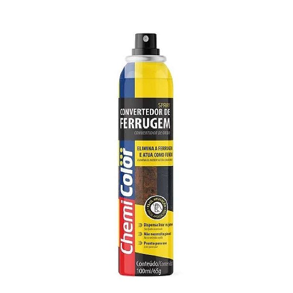 SPRAY CONVERTEDOR DE FERRUGEM 100ML/65G CHEMICOLOR