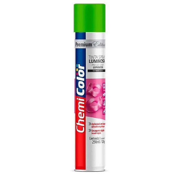 SPRAY TINTA CHEMICOLOR LUM.VERDE 250ML