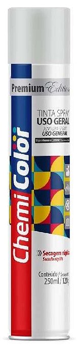 SPRAY TINTA CHEMICOLOR U.G BRAANCO BRILHANTE 250ML ARTE NOVA