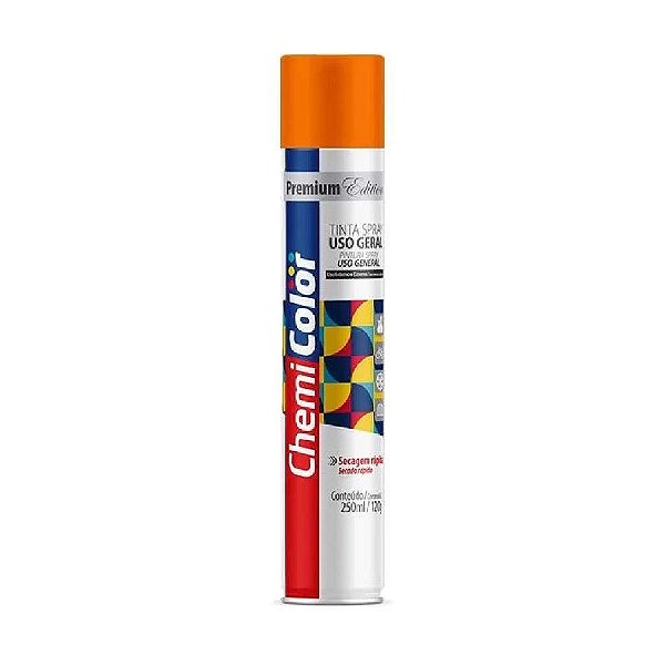 SPRAY TINTA CHEMICOLOR U.G LARANJA 250ML ARTE NOVA