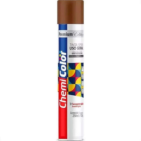 SPRAY TINTA CHEMICOLOR U.G MARROM 250ML ARTE NOVA