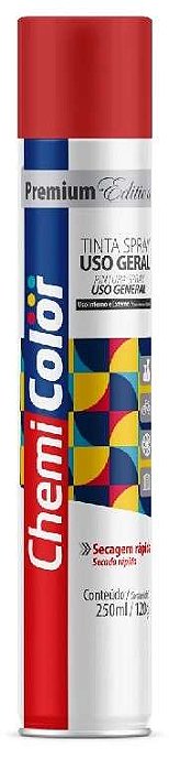 SPRAY TINTA CHEMICOLOR U.G VERMELHO 250ML ARTE NOVA