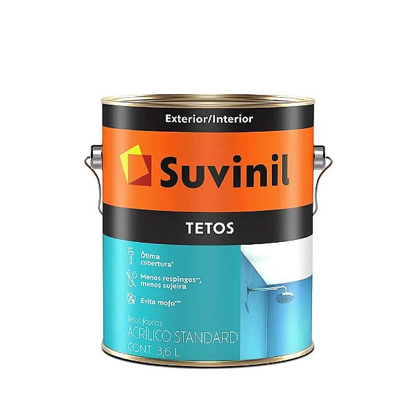 TINTA TETO ACRILICO BRANCO 03,6L GL SUVINIL