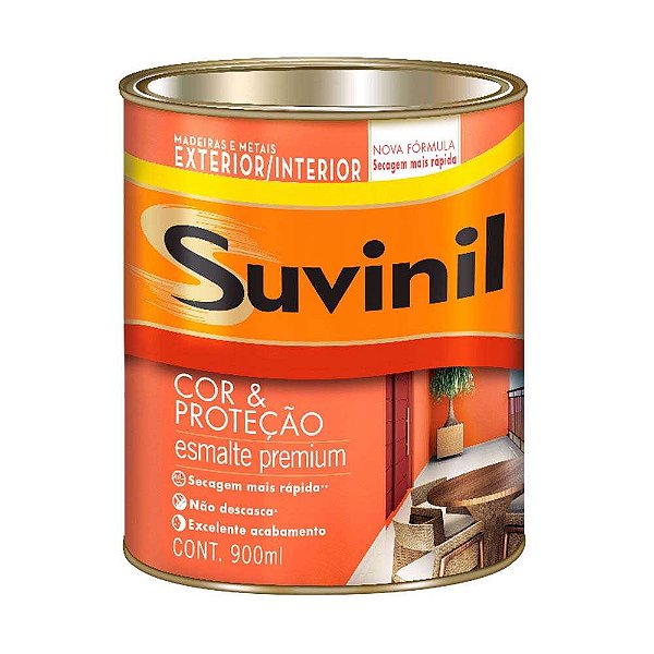 ESMALTE SOLV COR E PROTECAO FOSCO BRANCO 0,9L SUVINIL