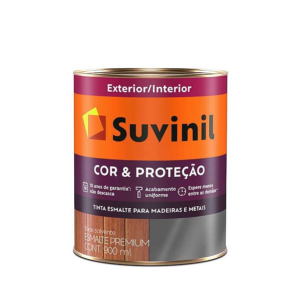 ESMALTE SOLV COR E PROTECAO FOSCO PRETO 0,9 SUVINIL