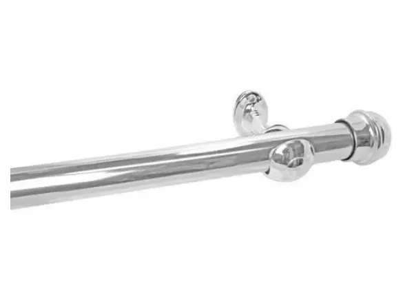 KIT VARAO GROSSO 2,00MT CROMADO ALUMARK