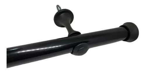 KIT VARAO GROSSO 2,00MT PRETO ALUMARK