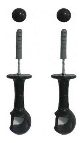 SUPORTE P/CORTINA VARAO SIMPLES PRETO ALUMARK