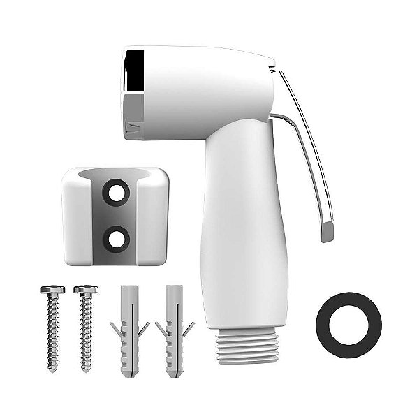 GATILHO DUCHA HIGIENICA BRANCO POP COM SUPORTE CENSI