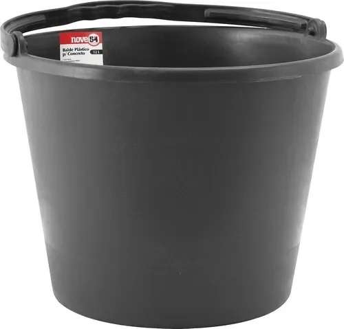 BALDE PLASTICO 12 L PRETO CANAL