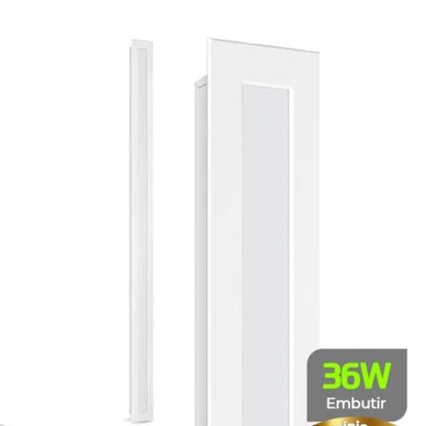 PLAFON LED EMBUTIR 36W 6500K RETANGULAR LUMNTI 1220X100X33 3600LM