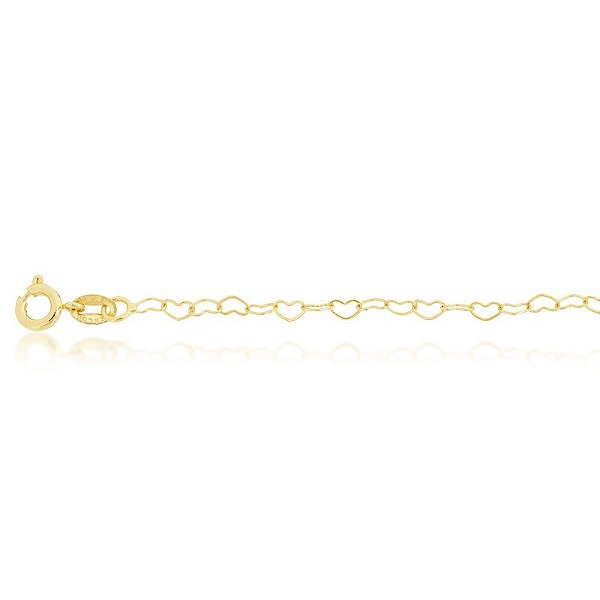 TORNOZELEIRA BANHADA EM OURO 18K  00826/25