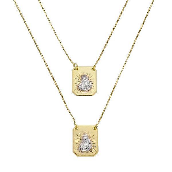 ESCAPULÁRIO BANHADO EM OURO 18K EC-00032