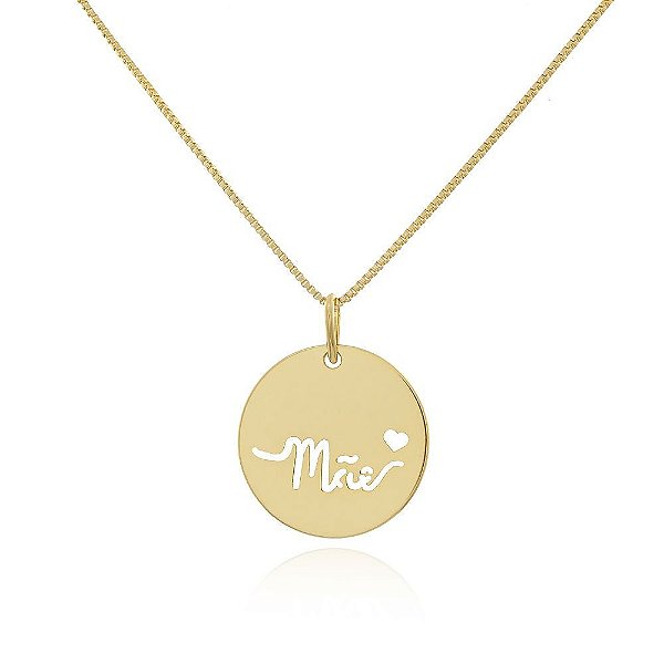 GARGANTILHA BANHADO EM OURO 18K CLS-297-FO 45CM5CM
