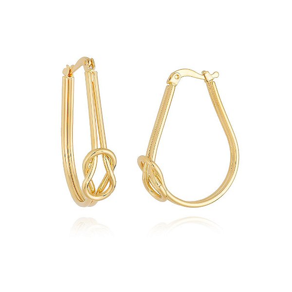 ARGOLA BANHADA EM OURO 18K BRF 1007