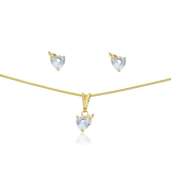 CONJUNTO BANHADO EM OURO 18K CJF-01217