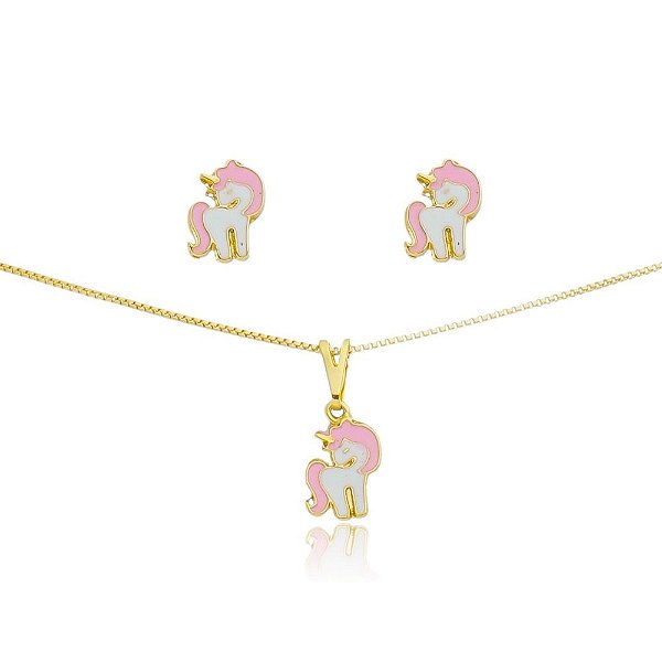 CONJUNTO BANHADO EM OURO 18K CJI-00760