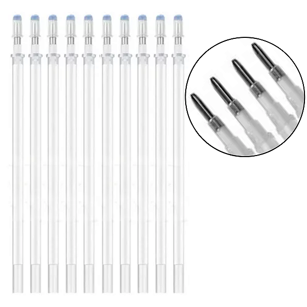 Kit 10 Refil Caneta Mágica Fantasminha Tecido Apaga Branca