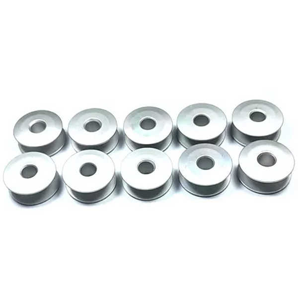 Kit 100 Bobinas Metal Reta Lisa Máquina Industrial Costura