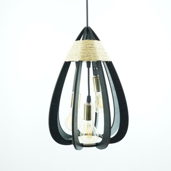Lustre Pendente Gota Sisal