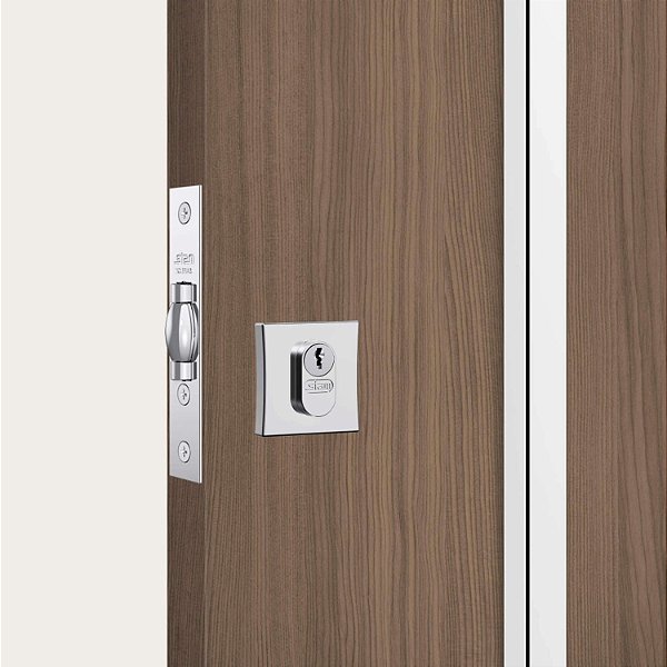 Fechadura Pivotante Para Porta Externa Roseta Quadrada de Inox 1005 - Stam