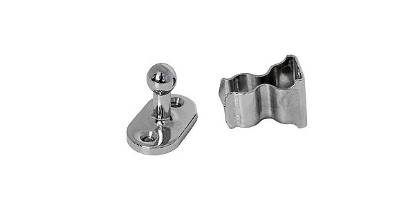 Prendedor para Porta Niquelado Universal Silvana