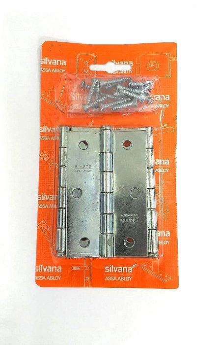 Kit 3 Dobradiças Aço Zincado 850x3.1/2 - Silvana