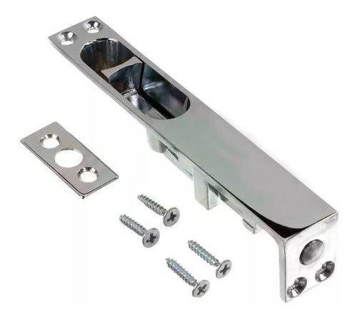 Trinco Embutir 12cm Cromado Isero