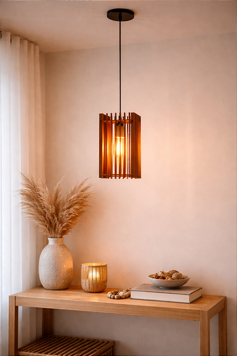 Pendente Tubo Quadrado - 5828 Gaúcho Luminárias