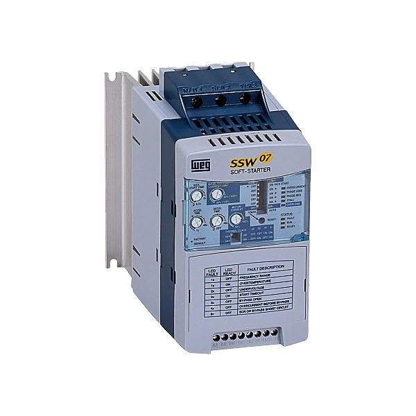 Soft Starter WEG SSW07 - 17A Modelo: 10194170 Chave de Partida Estática