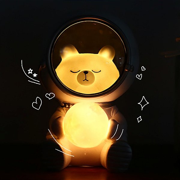 Luminária Astronauta Urso