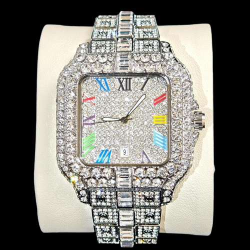 Relógio Cravejado Masculino