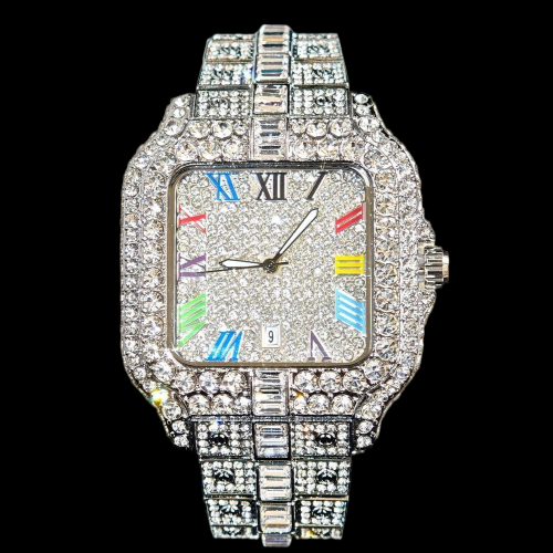 Relógio Cravejado - Masculino