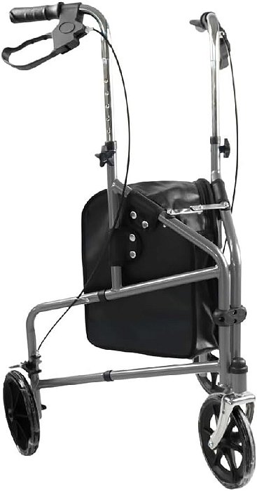 Andador Dobrável 3 Rodas D11 Suporta até 100 kg Dellamed