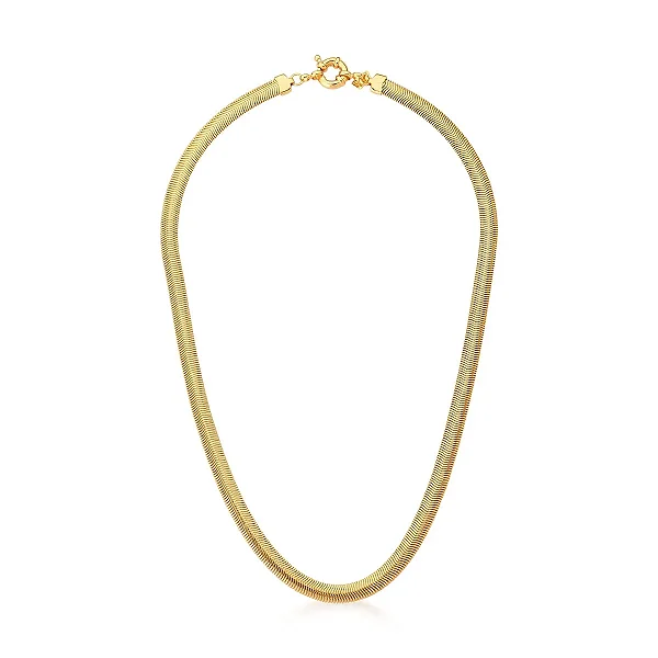 Colar Malha Fecho Boia 6mm 50cm