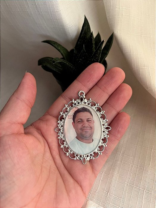 Relicário Personalizado Prata|Dourado