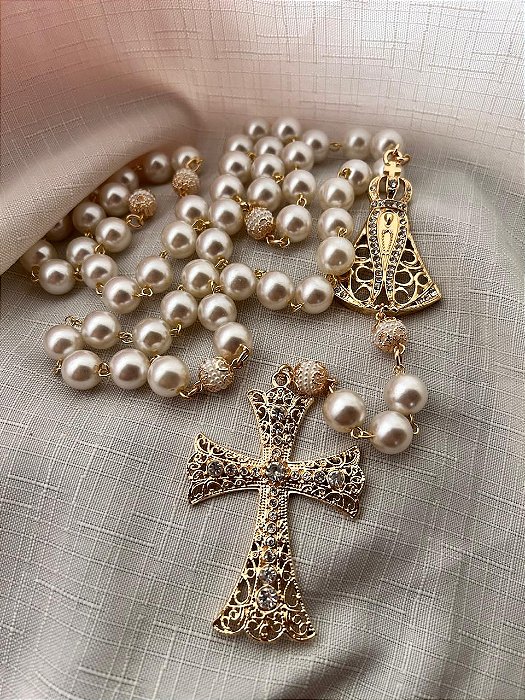 Terço de Nossa senhora Aparecida Dourado