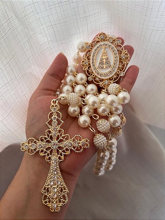 Terço de Nossa Senhora Aparecida Dourado