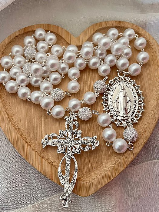 Terço De Nossa Senhora Das Graças Prata