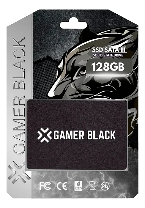SSD SATA GAMER BLACK 128GB