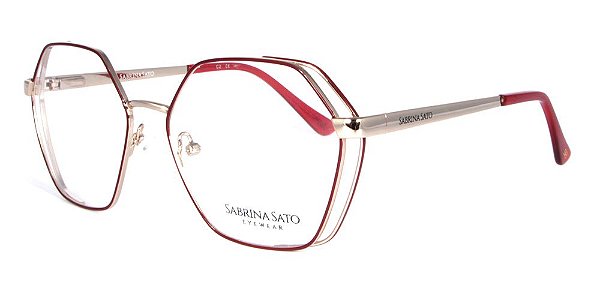 Óculos de Grau Sabrina Sato mod SS145 Vermelho C2 - <Óculos Direct>