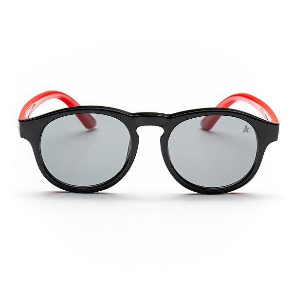 Óculos de Sol Infantil Stelle Kids - MG0055 - Preto/Vermelho