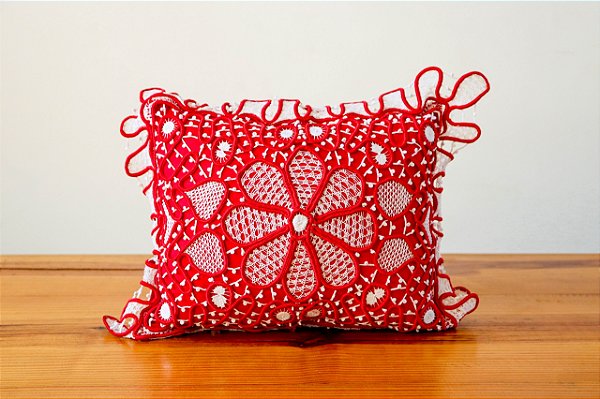 Almofada de Renda Irlandesa