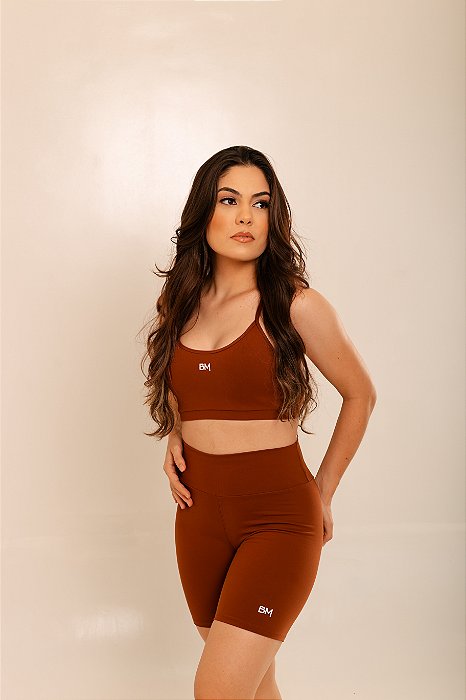 Bermuda Alya Marrom StarFit BM