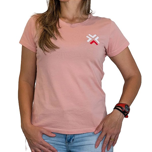 CAMISA FEM. "O MUNDO É NOSSO" COR ROSA